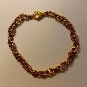 Gold Tone Heart necklace